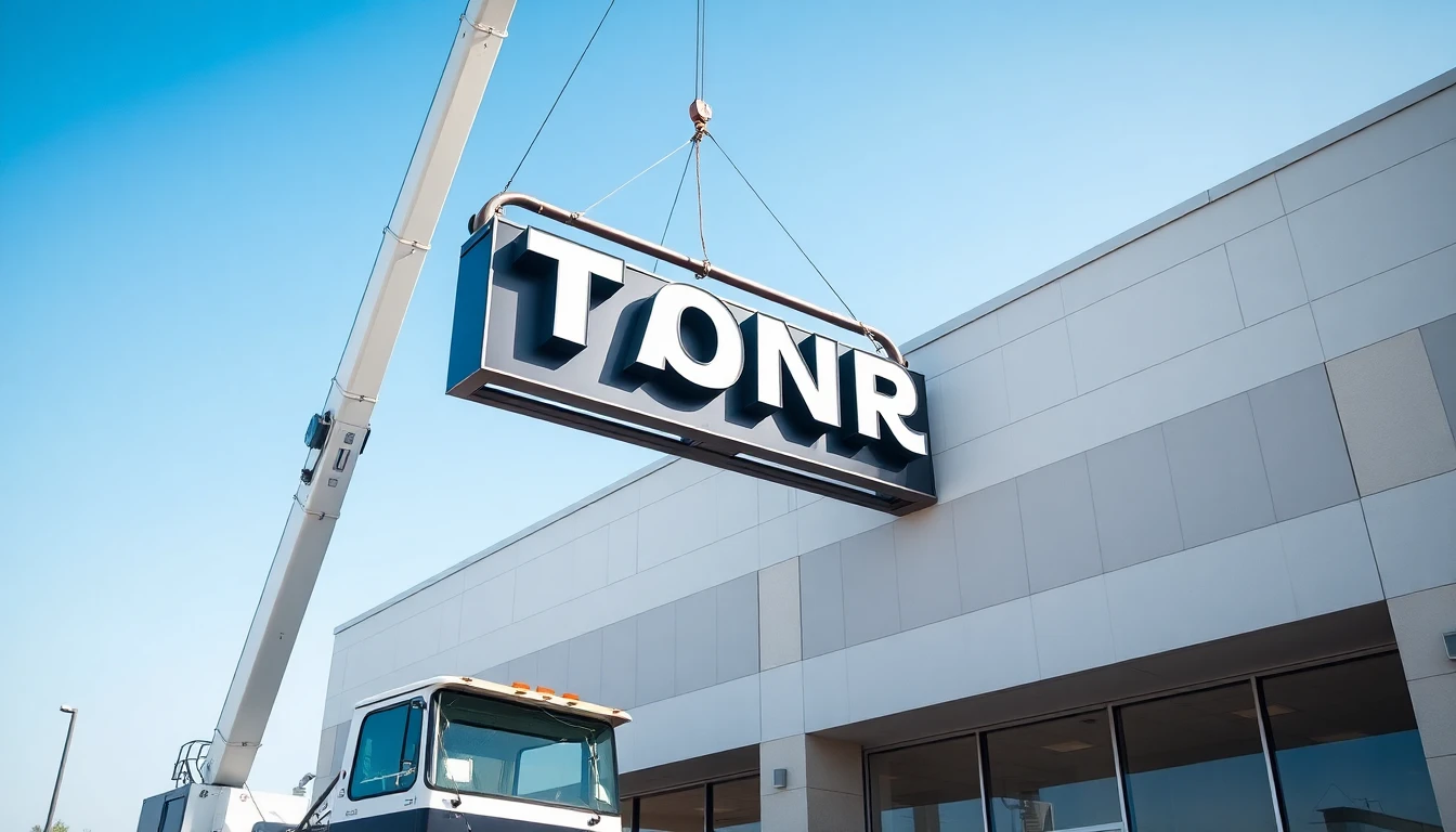 High-Rise Sign Installation